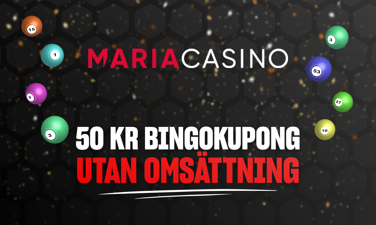 maria casino bonus utan omsÃ¤ttningskrav